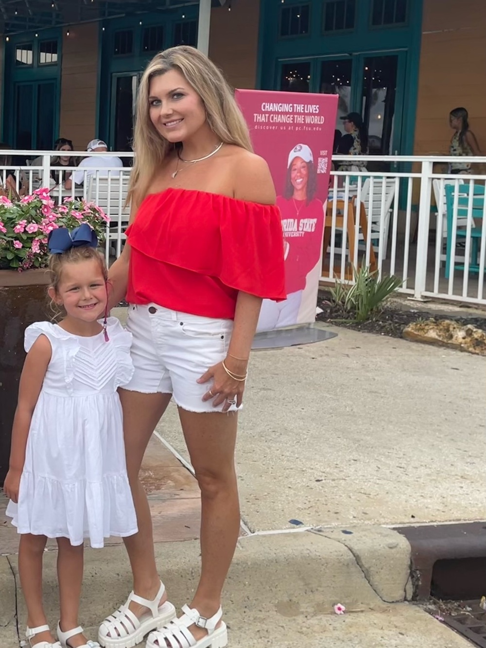 Vici Red Off-Shoulder Ruffle Top - Picture 2 of 3